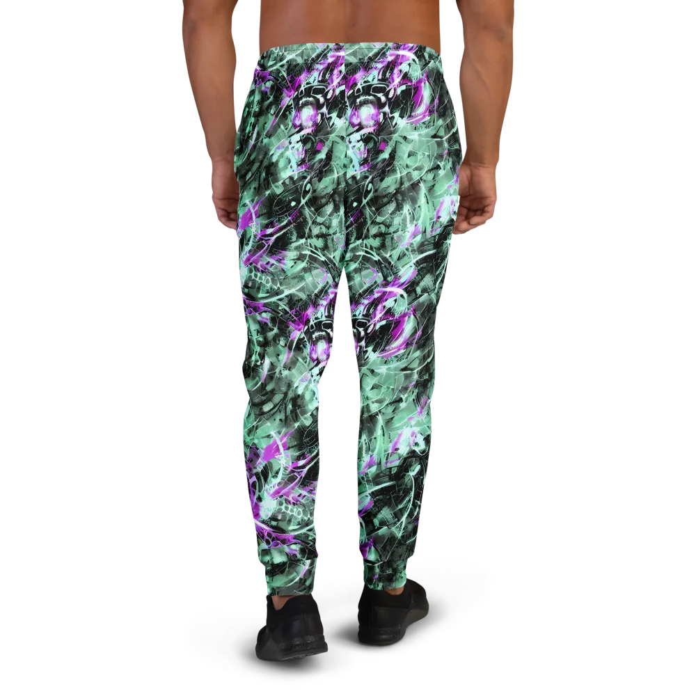 Amethyst Flux on Men's Joggers — Back