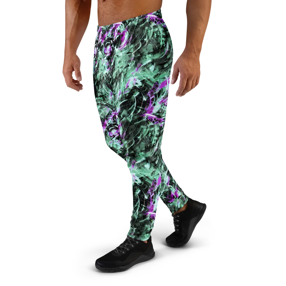 Amethyst Flux on Men's Joggers — Left