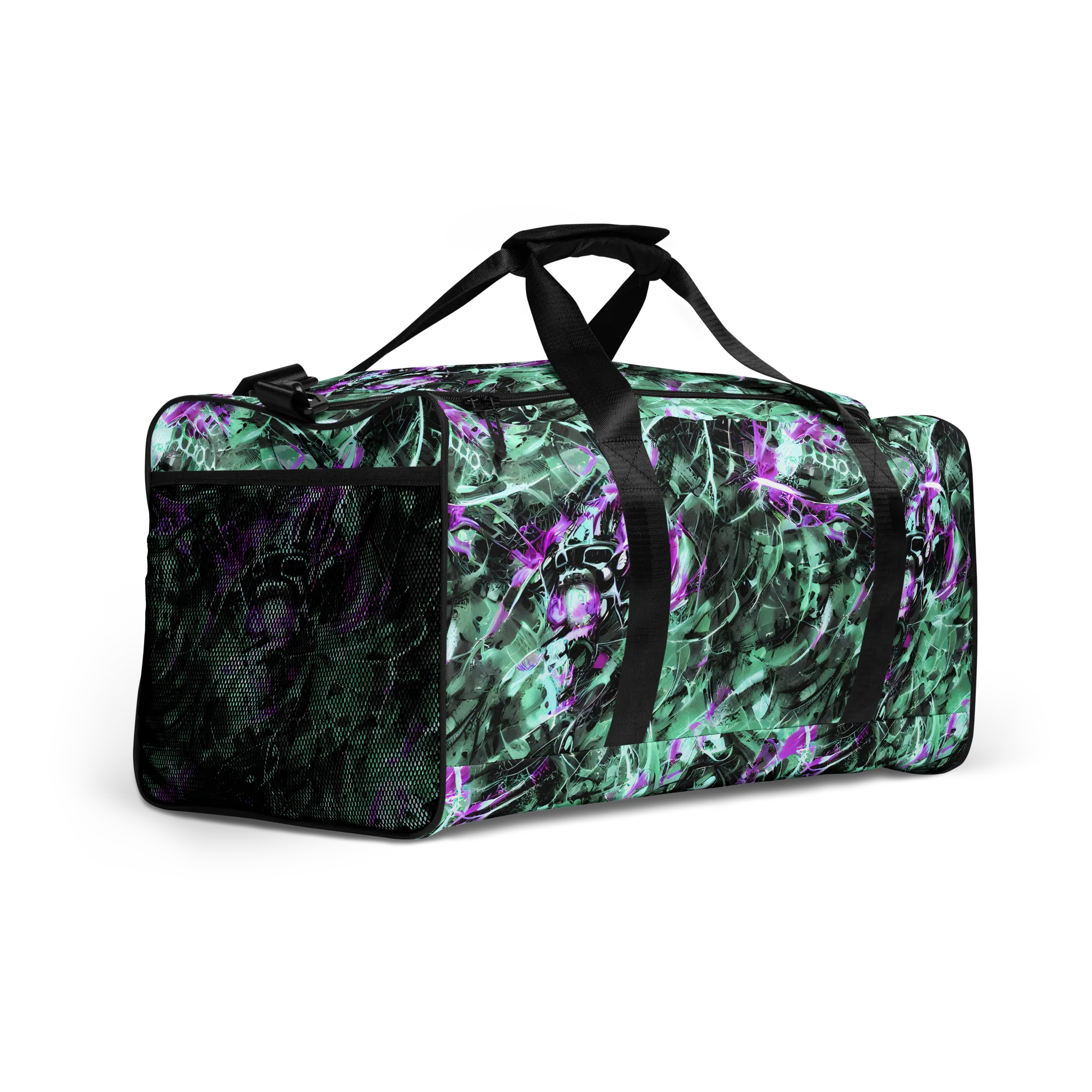 Amethyst Flux on Duffle Bag — Right Front