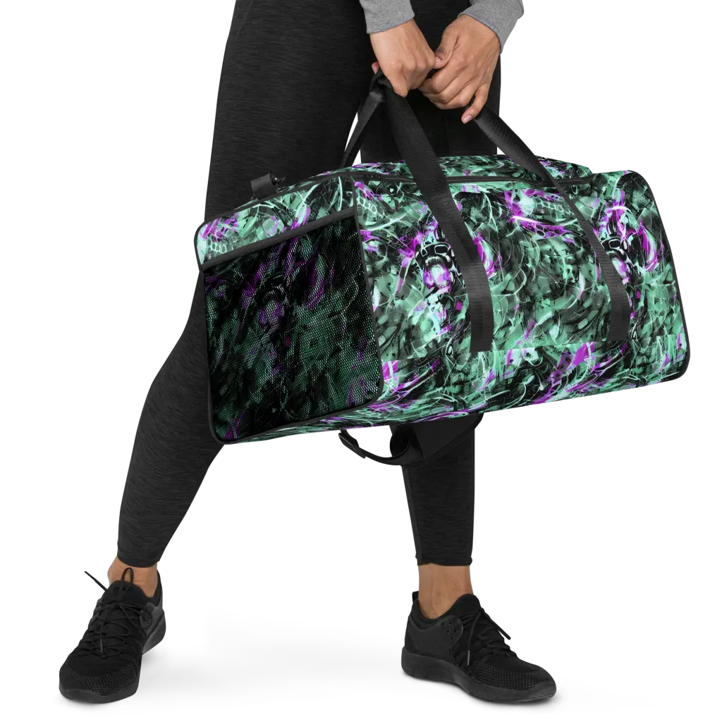 Amethyst Flux on Duffle Bag — Right Front
