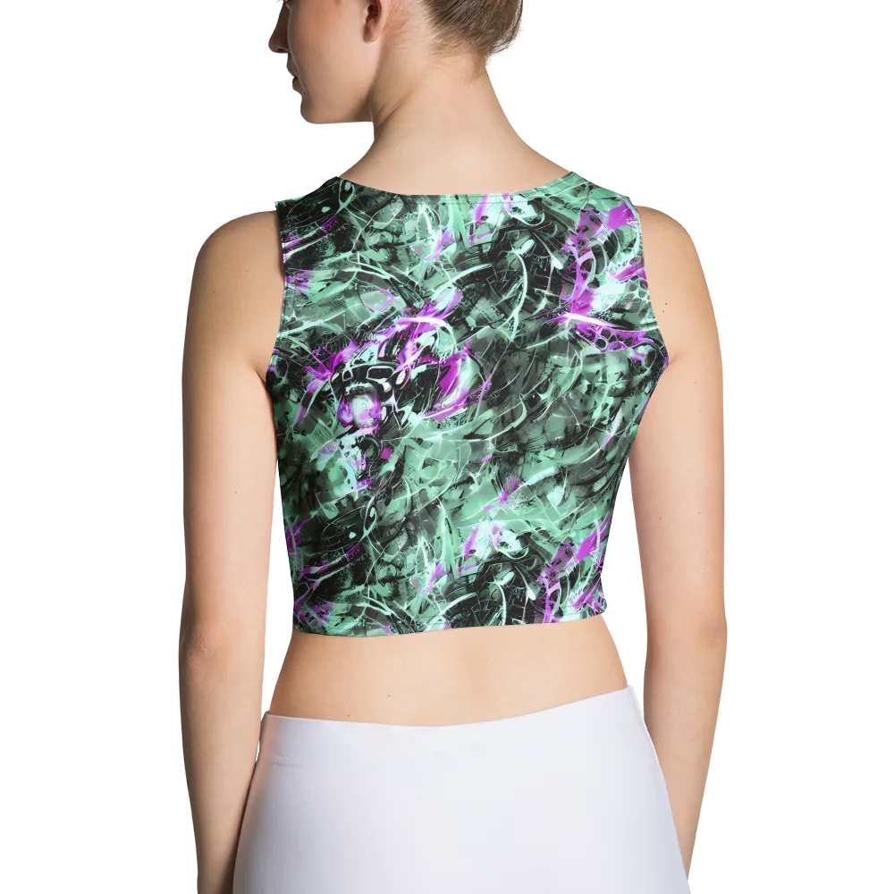 Amethyst Flux on Crop Top — Back