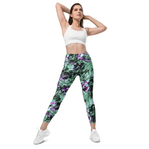 Amethyst Flux on a Leggings with Pockets