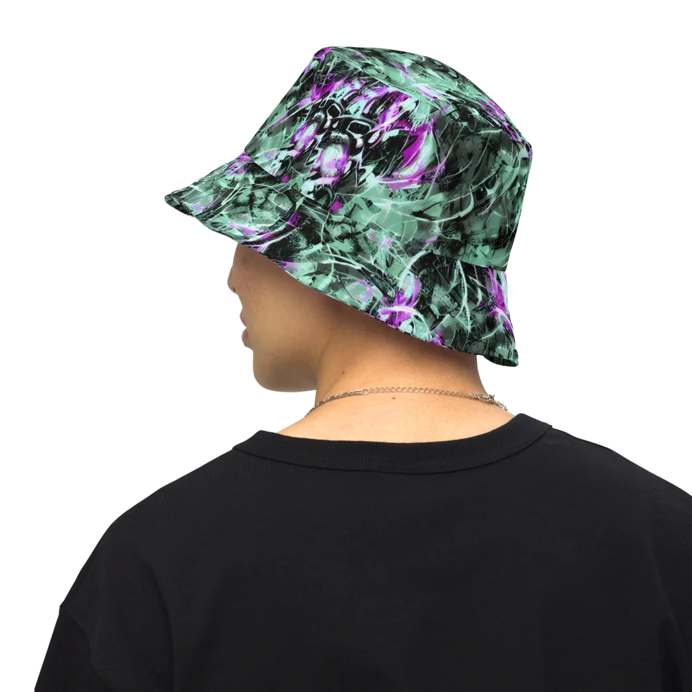 Amethyst Flux on Reversible Bucket Hat — Back Inside
