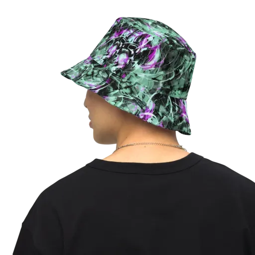 Amethyst Flux on a Reversible Bucket Hat