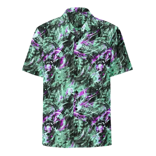 Amethyst Flux on a Button Shirt