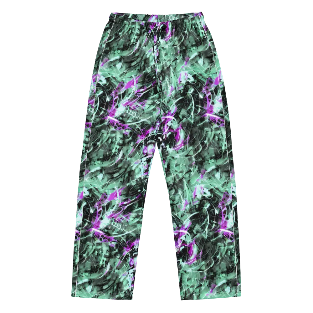 Amethyst Flux on Women's Pajama Pants — Front