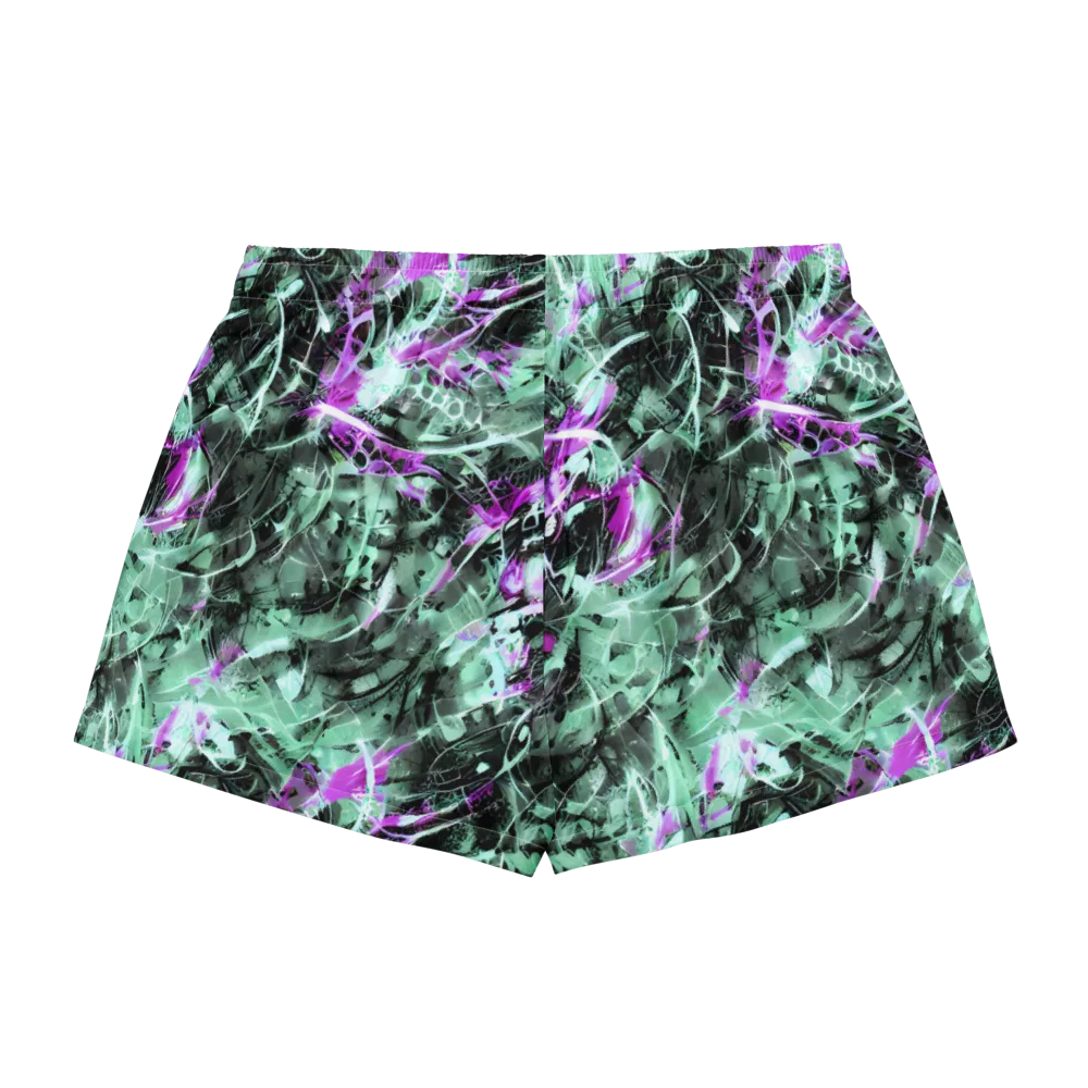 Amethyst Flux on Women's Pajama Shorts — Back