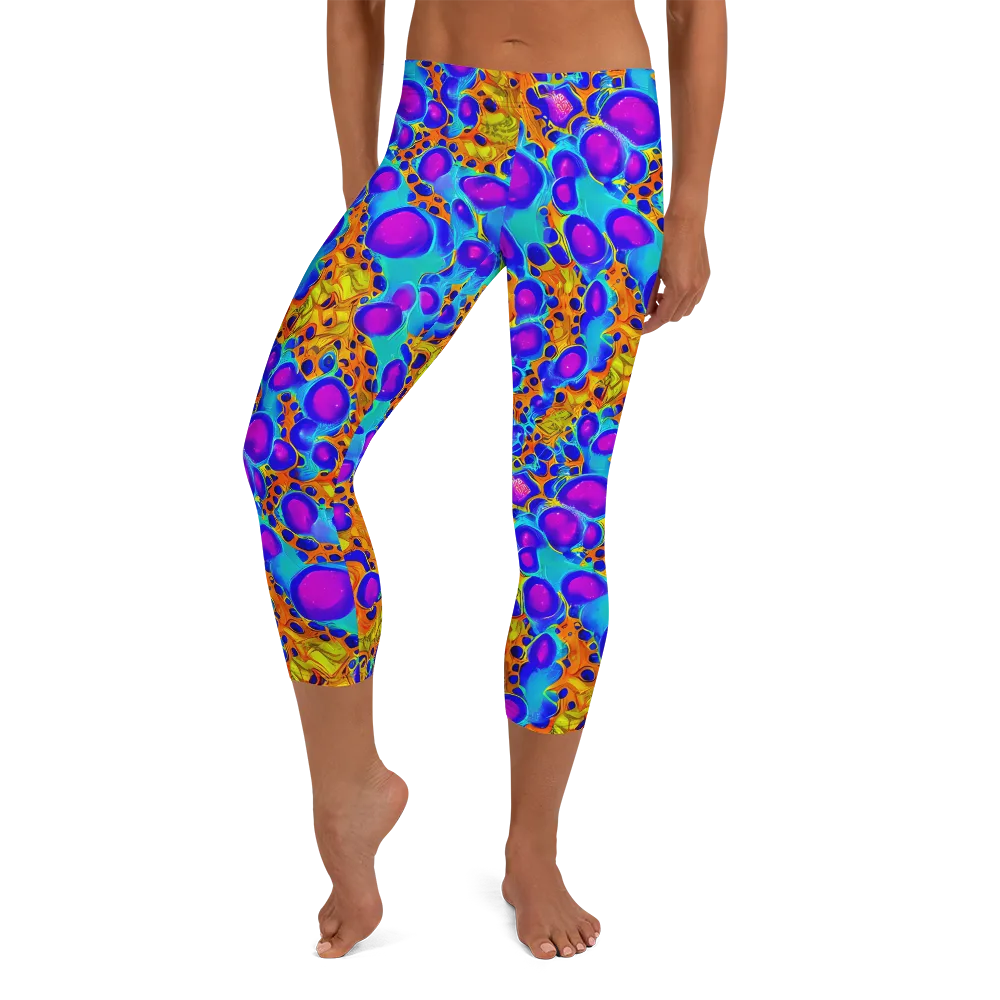 Bubble Reactor on Capri Leggings — Front