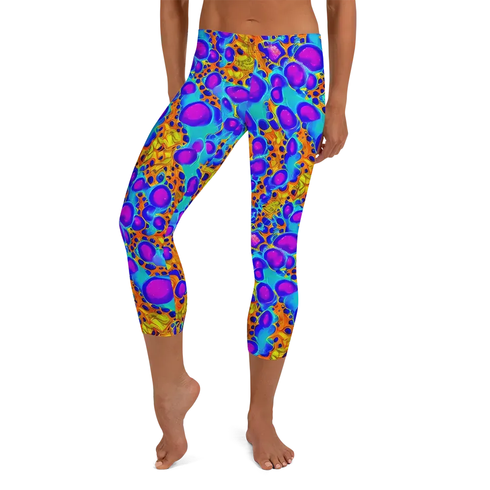 Bubble Reactor on Capri Leggings — Front