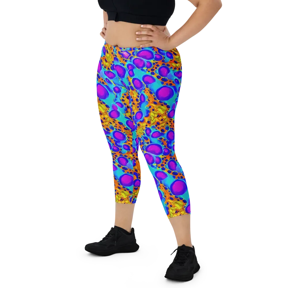 Bubble Reactor on Capri Leggings — Front