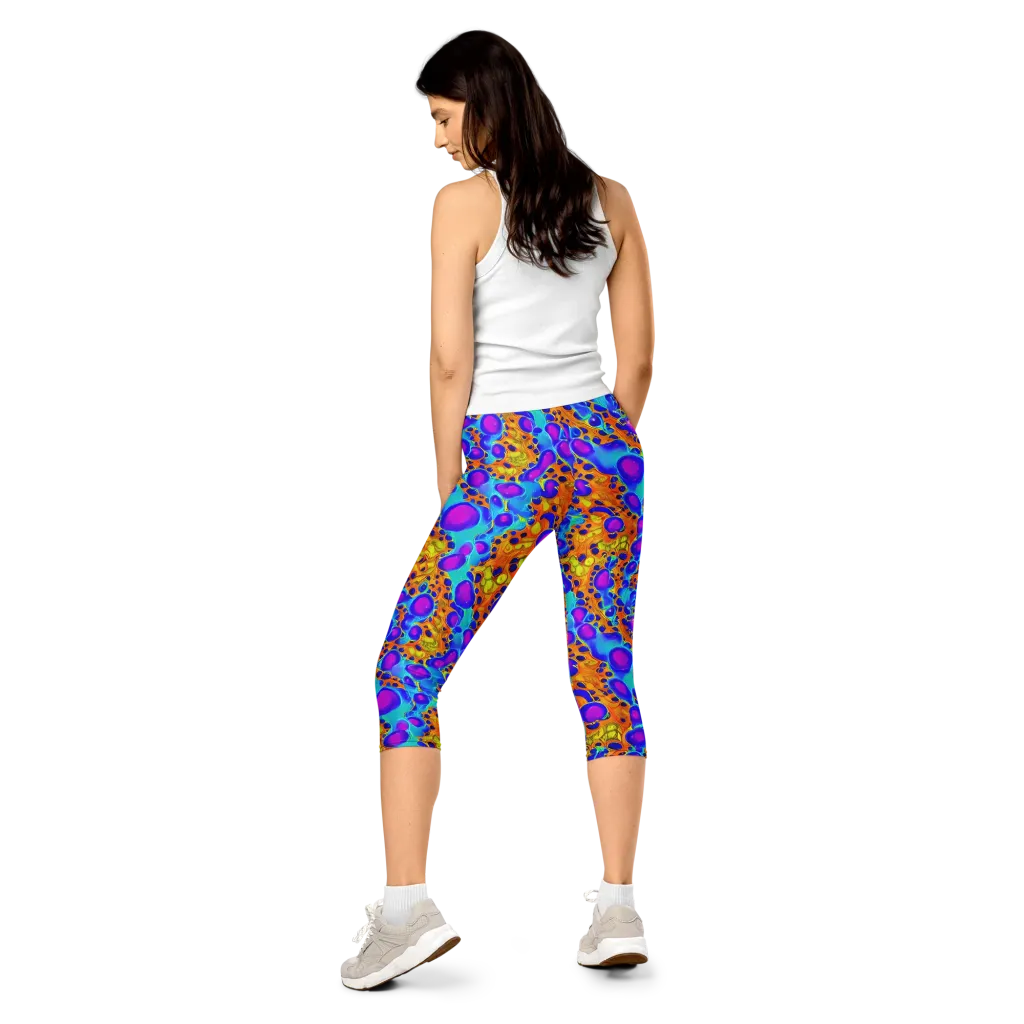 Bubble Reactor on Capri Leggings — Back