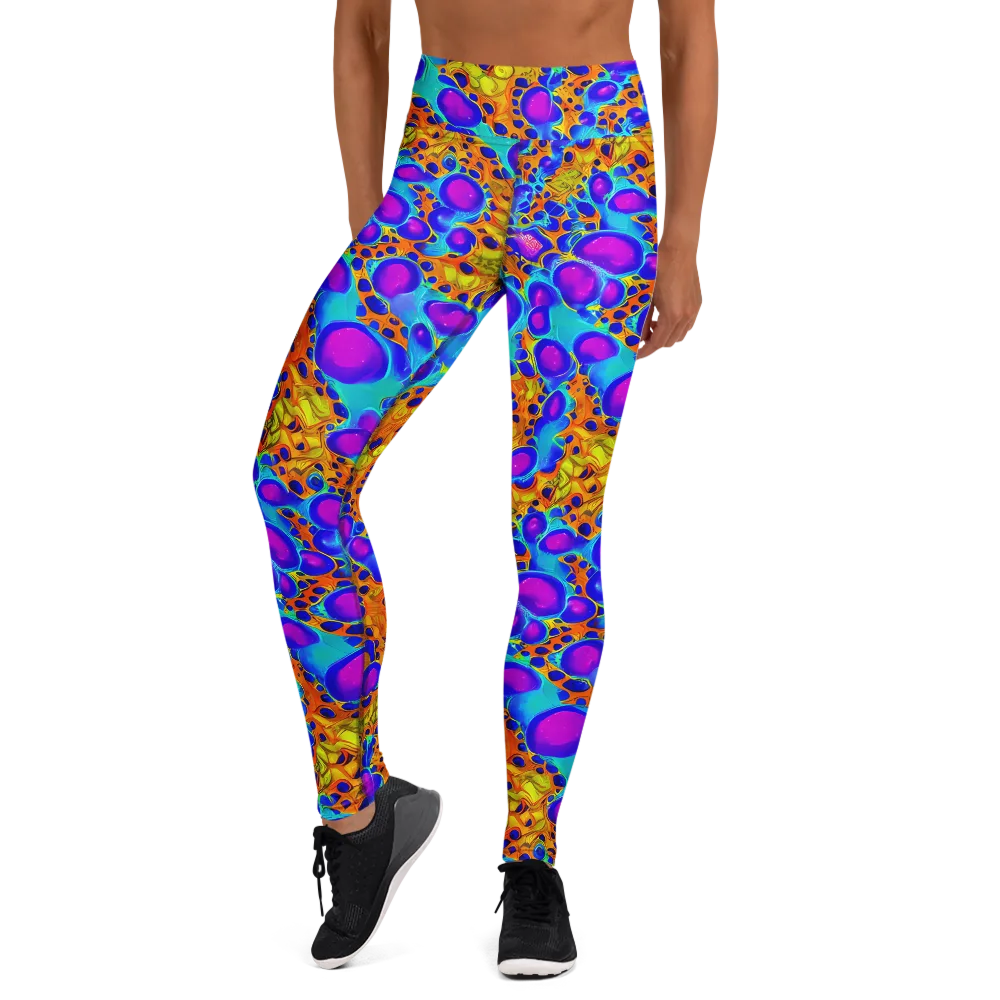 Bubble Reactor on Yoga Leggings — Front