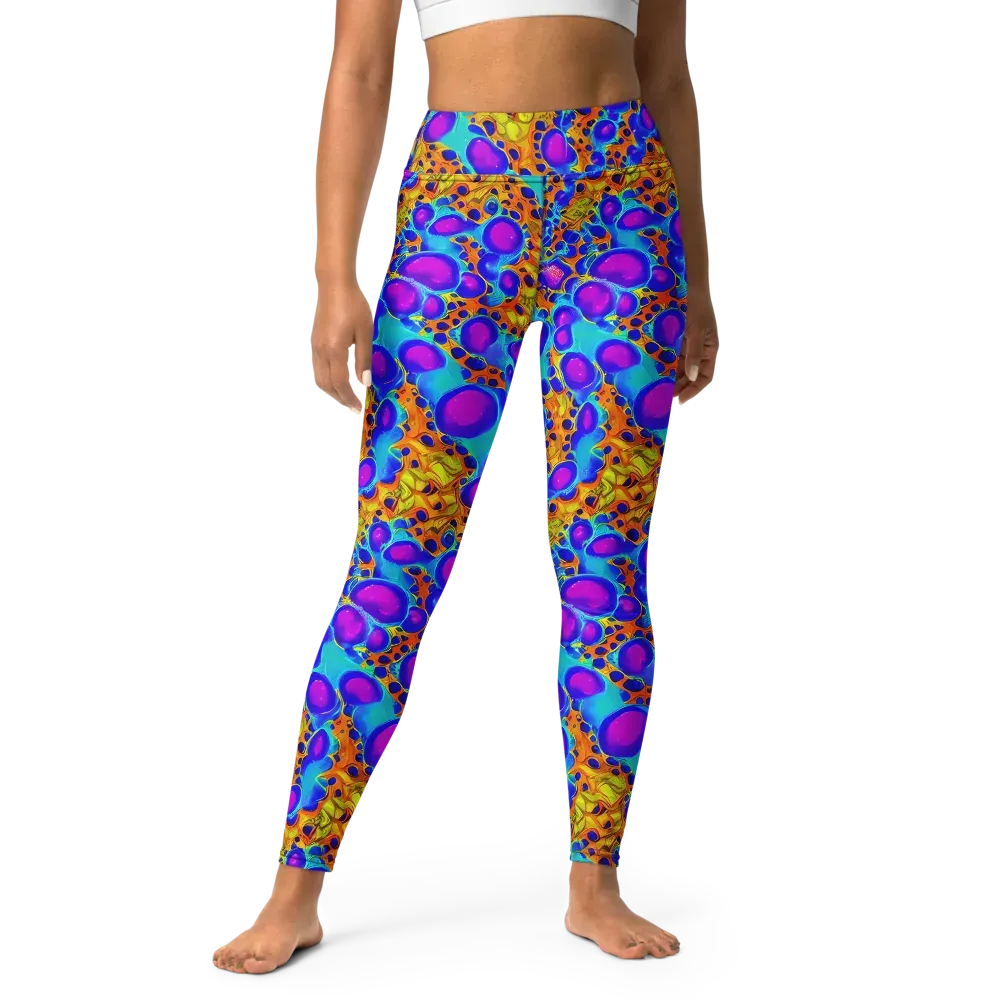 Bubble Reactor on Yoga Leggings — Front