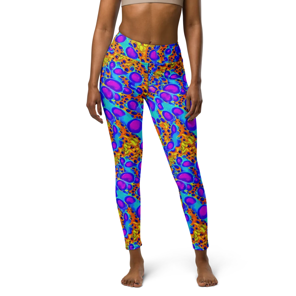 Bubble Reactor on Yoga Leggings — Front