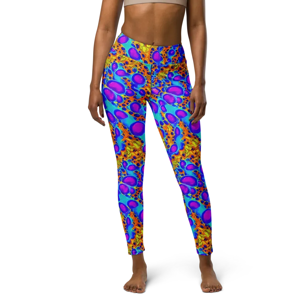 Bubble Reactor on Yoga Leggings — Front
