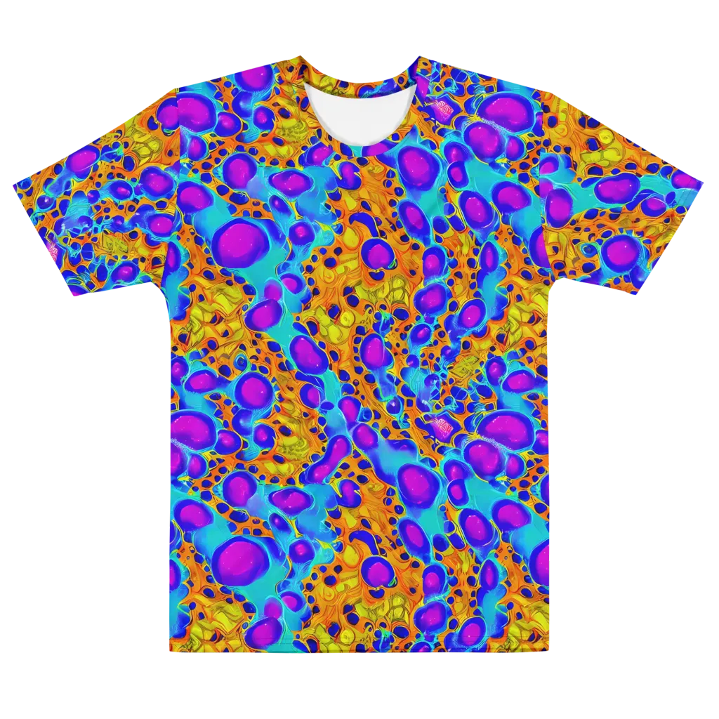 Bubble Reactor on Men's Cotton Crew Neck T-Shirt — Front