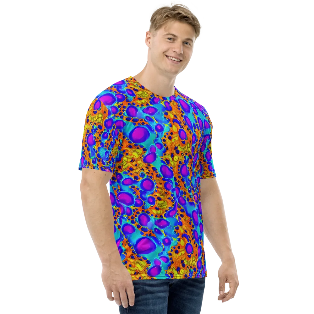 Bubble Reactor on Men's Crew Neck T-Shirt — Right