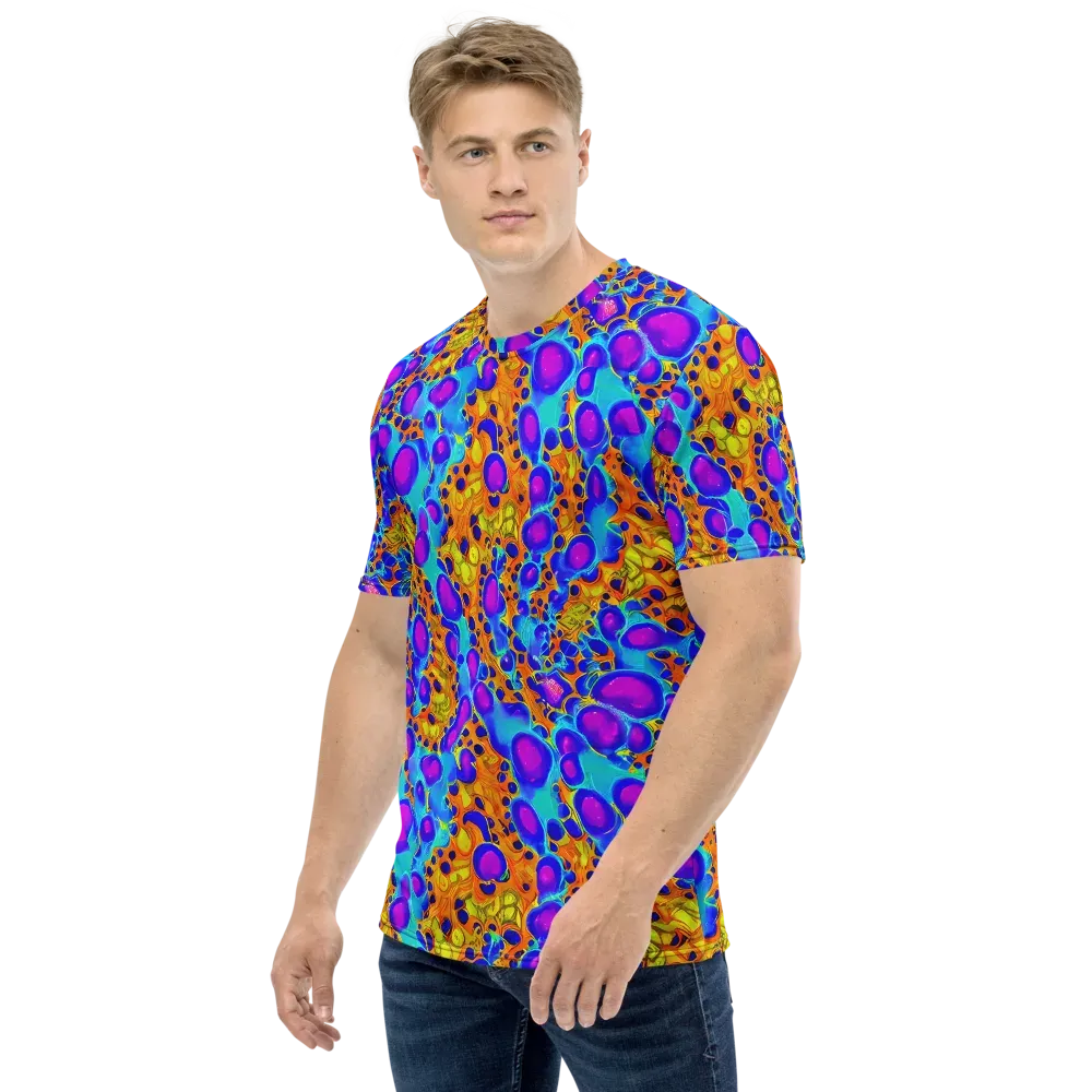 Bubble Reactor on Men's Crew Neck T-Shirt — Left