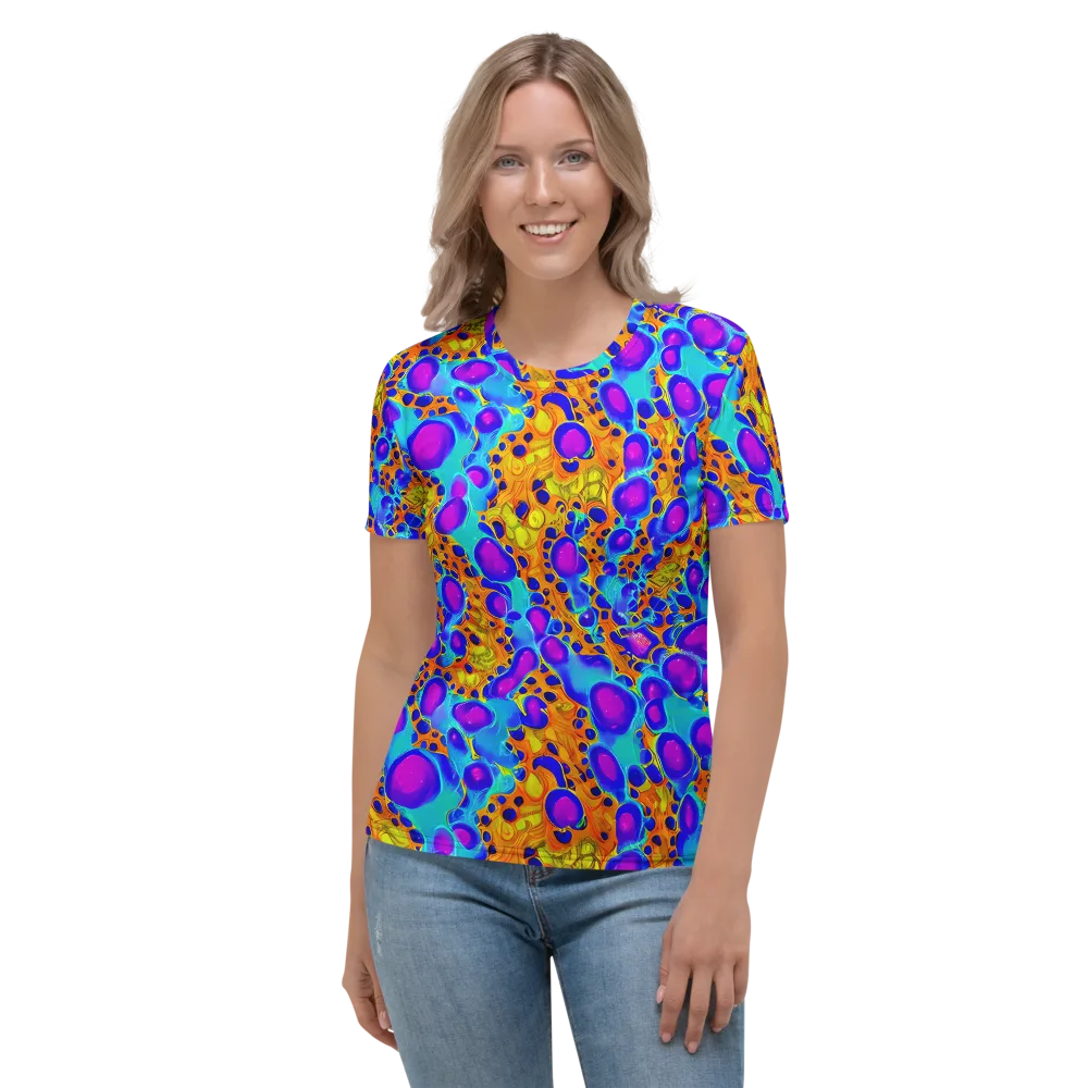 Bubble Reactor on Women's Crew Neck T-Shirt — Front