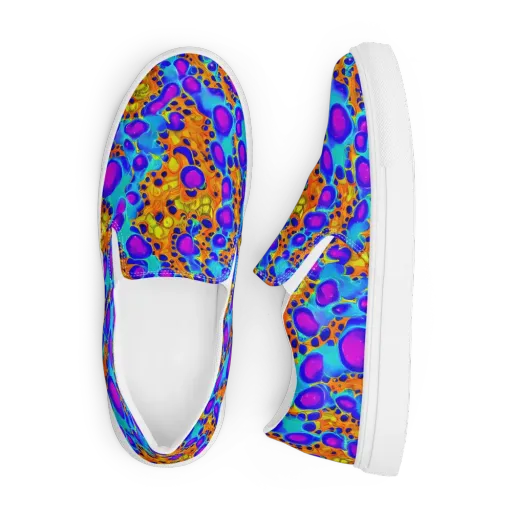 Bubble Reactor on a Men's Slip-On Canvas Shoes