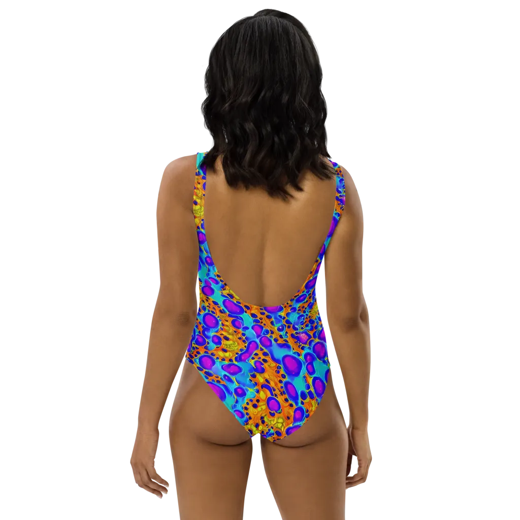 Bubble Reactor on One-Piece Swimsuit — Back