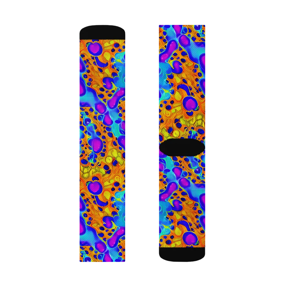 Bubble Reactor on Socks — Right Sock