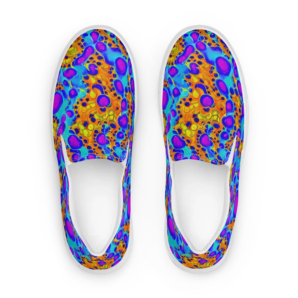 Bubble Reactor on Women's Slip-On Canvas Shoes — Front