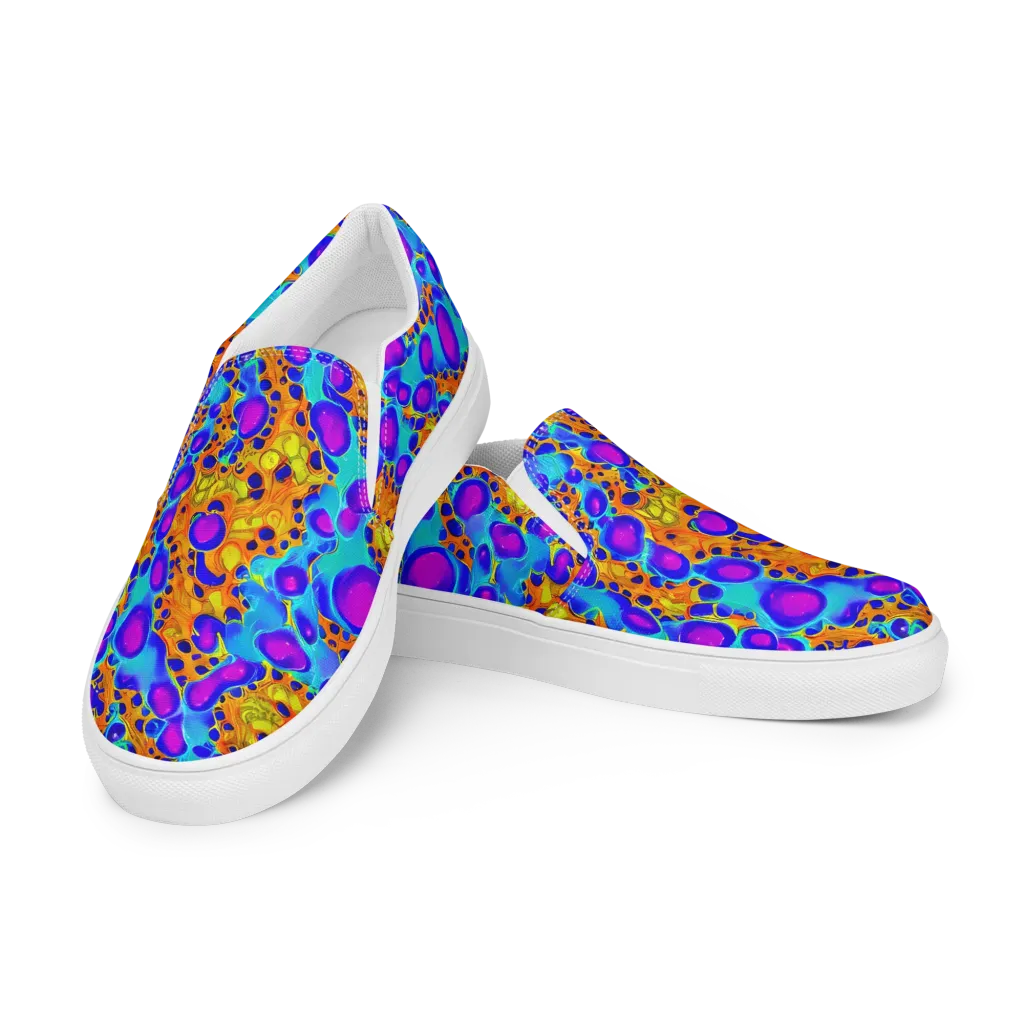 Bubble Reactor on Women's Slip-On Canvas Shoes — Left Front