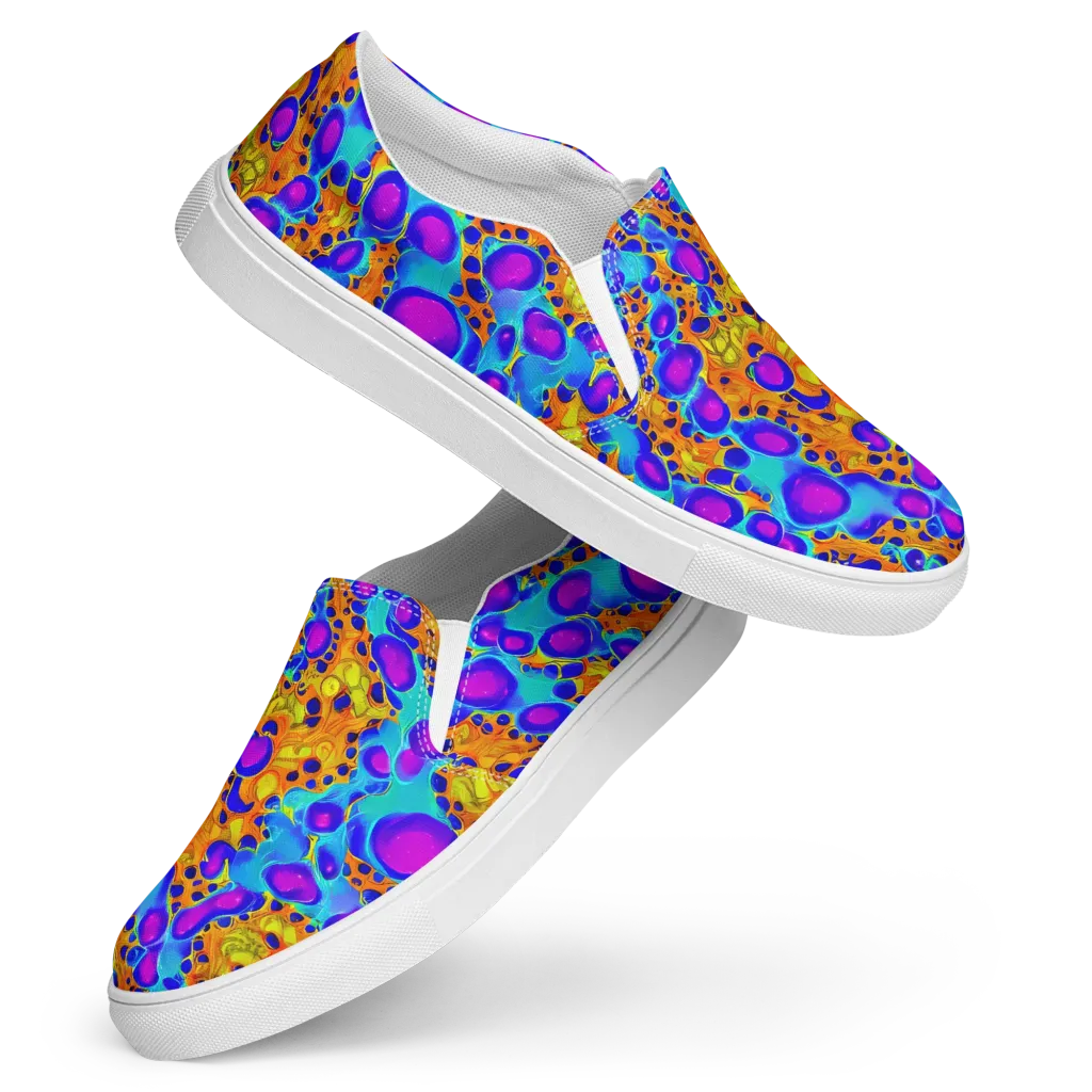 Bubble Reactor on Women's Slip-On Canvas Shoes — Front