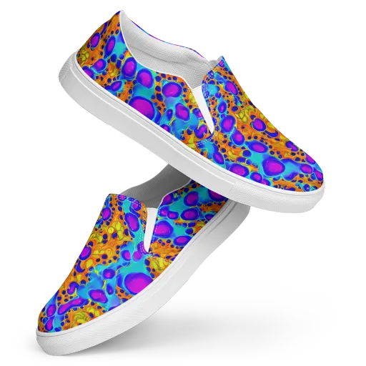 Bubble Reactor on a Women's Slip-On Canvas Shoes