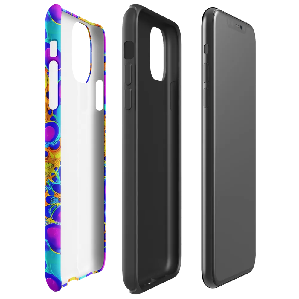 Bubble Reactor on Tough Case for iPhone® — Right