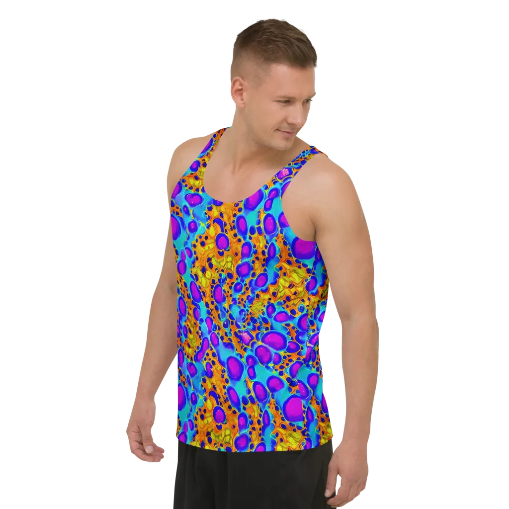 Bubble Reactor on Men's Tank Top — Left Front