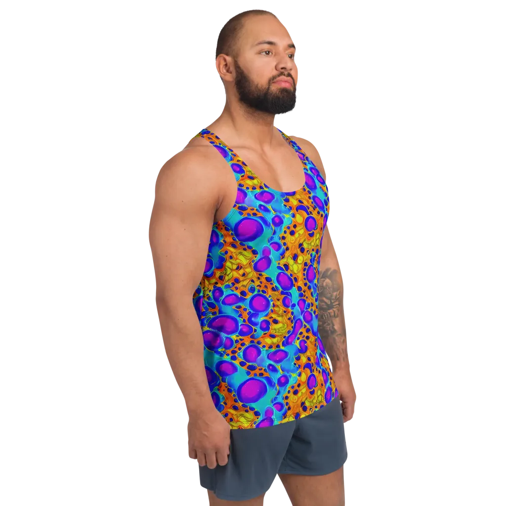 Bubble Reactor on Men's Tank Top — Right Front