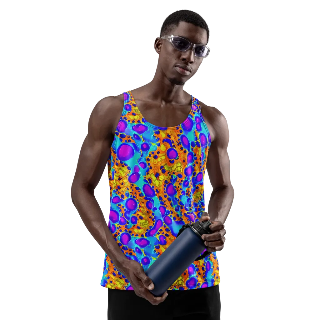 Bubble Reactor on Men's Tank Top — Front