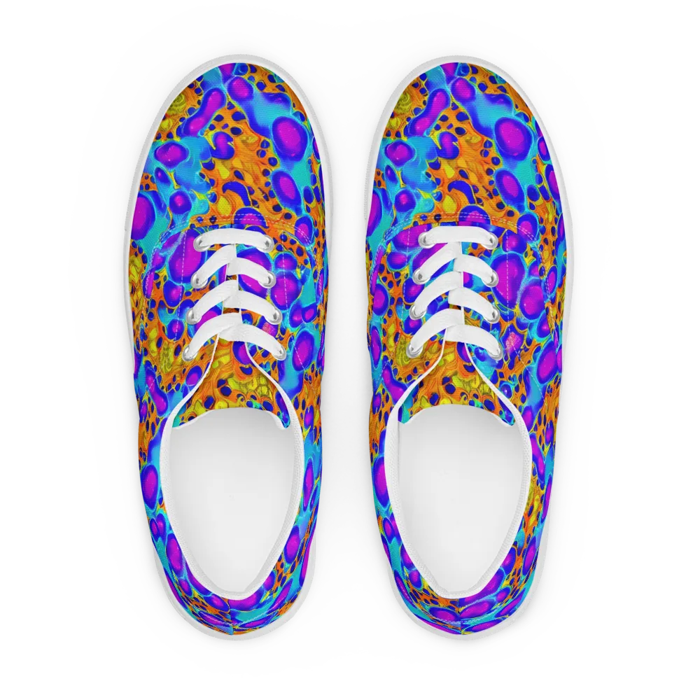 Bubble Reactor on Men's Lace-Up Canvas Shoes — Front