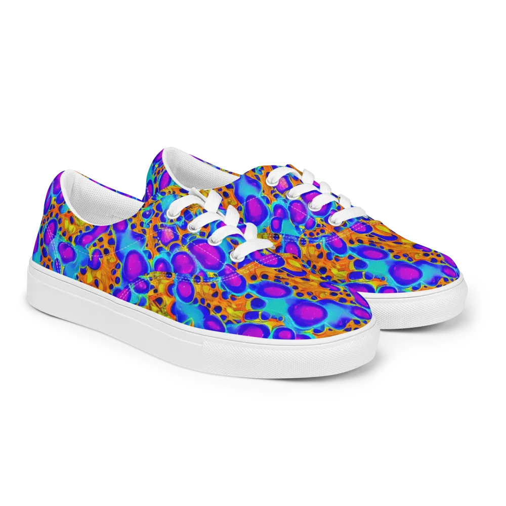 Bubble Reactor on Men's Lace-Up Canvas Shoes — Right Front