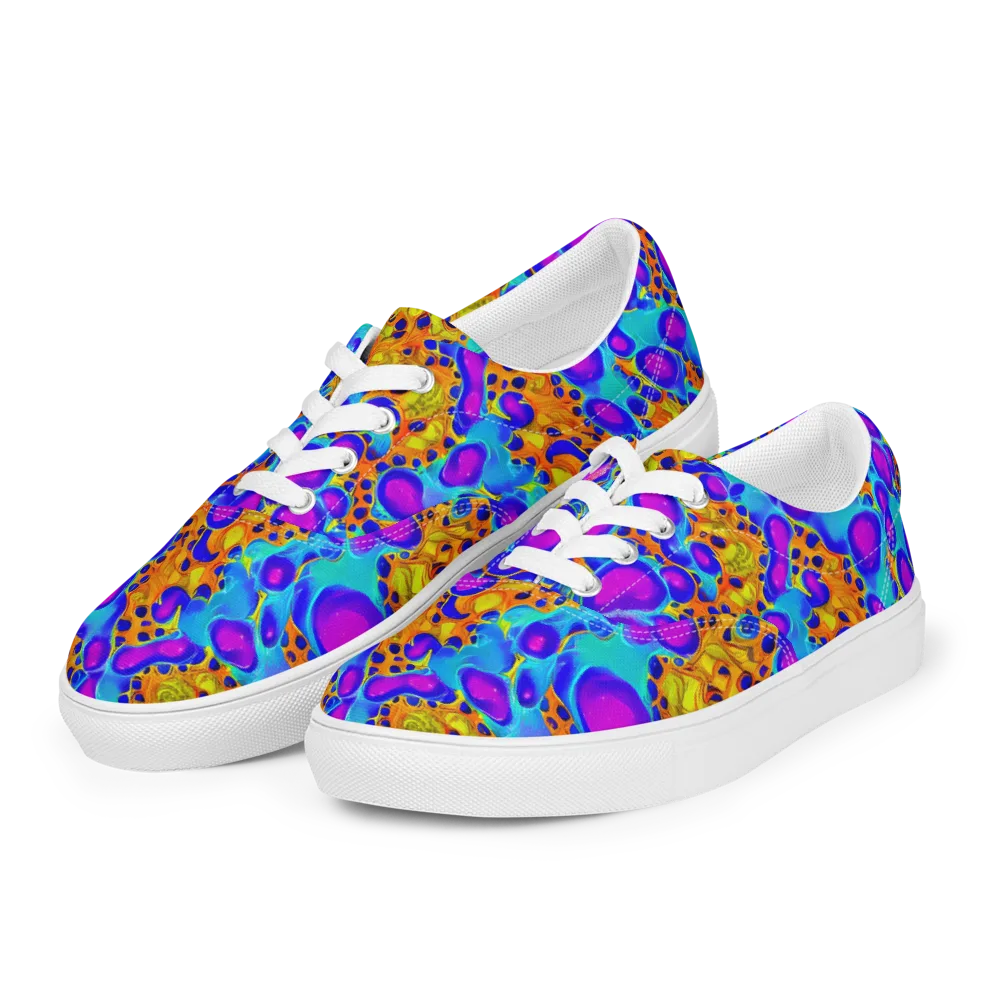 Bubble Reactor on Men's Lace-Up Canvas Shoes — Left Front