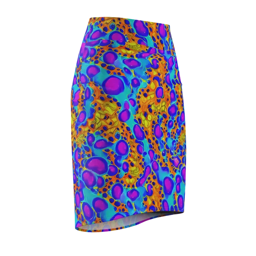 Bubble Reactor on Pencil Skirt — Front Side