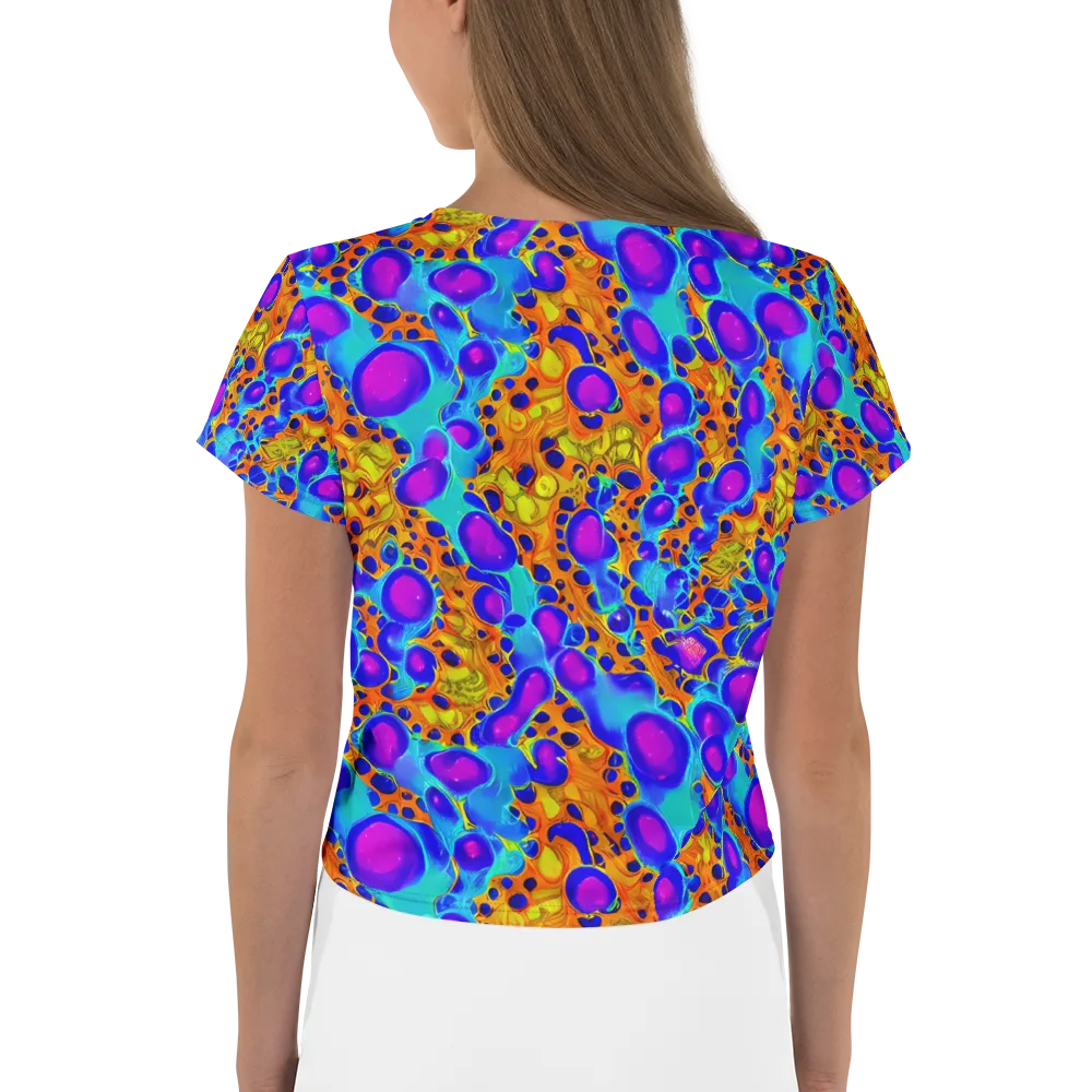 Bubble Reactor on Crop Tee — Back