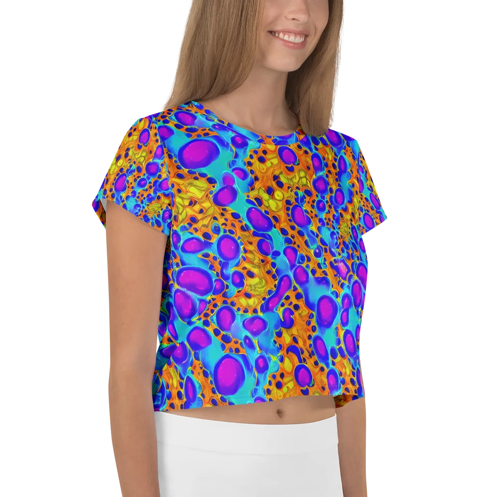Bubble Reactor on Crop Tee — Right