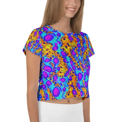 Bubble Reactor on a Crop Tee
