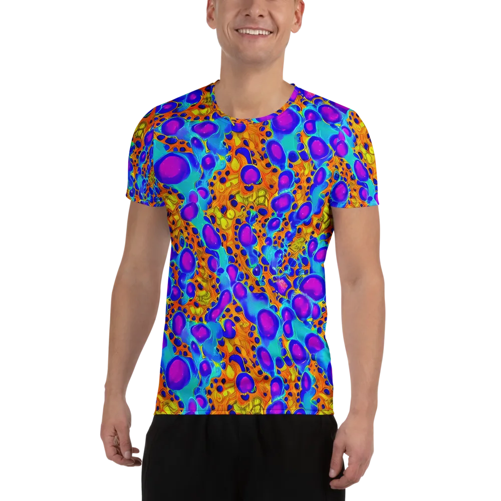 Bubble Reactor on Men's Athletic T-Shirt — Front