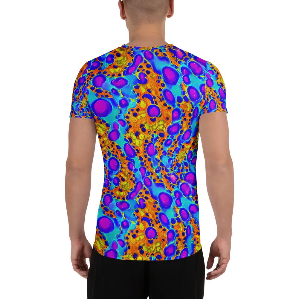 Bubble Reactor on Men's Athletic T-Shirt — Back