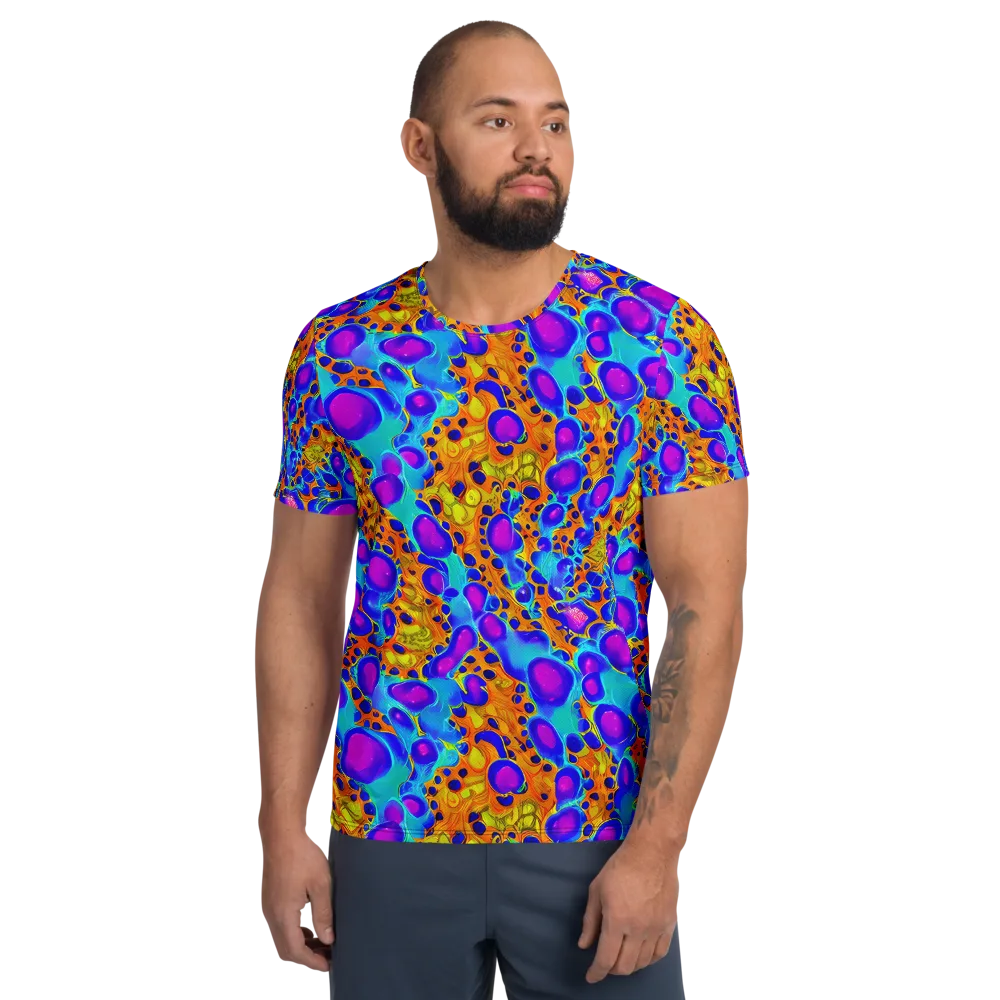 Bubble Reactor on Men's Athletic T-Shirt — Front