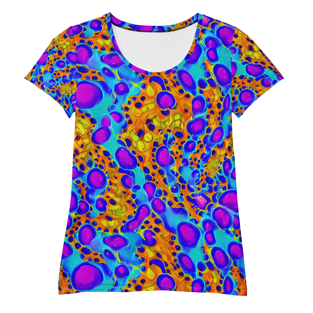 Bubble Reactor on Women's Athletic T-Shirt — Front