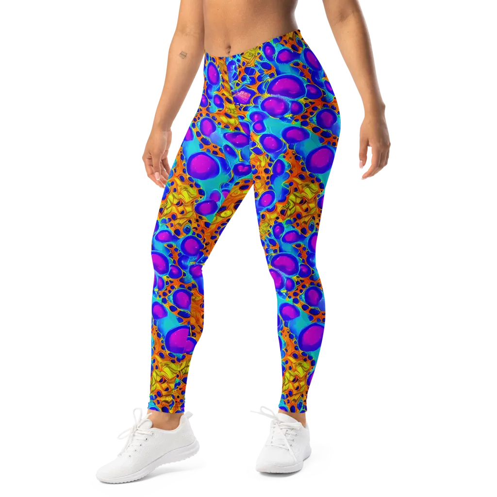 Bubble Reactor on Leggings — Left Front