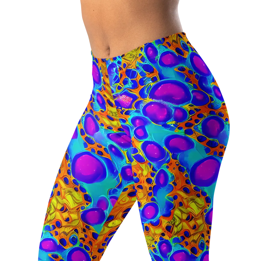 Bubble Reactor on Leggings — Left Front