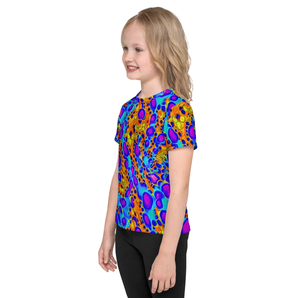 Bubble Reactor on Kids Crew Neck T-Shirt — Left