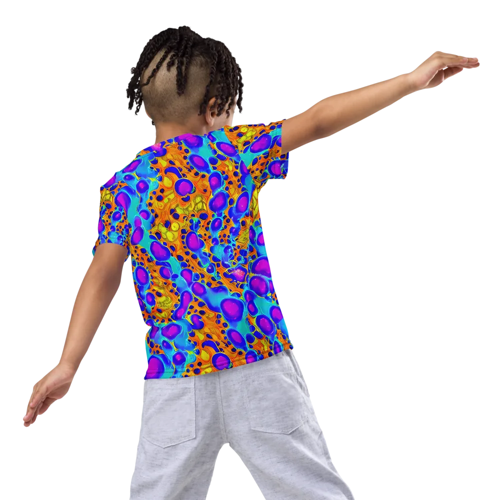 Bubble Reactor on Kids Crew Neck T-Shirt — Back