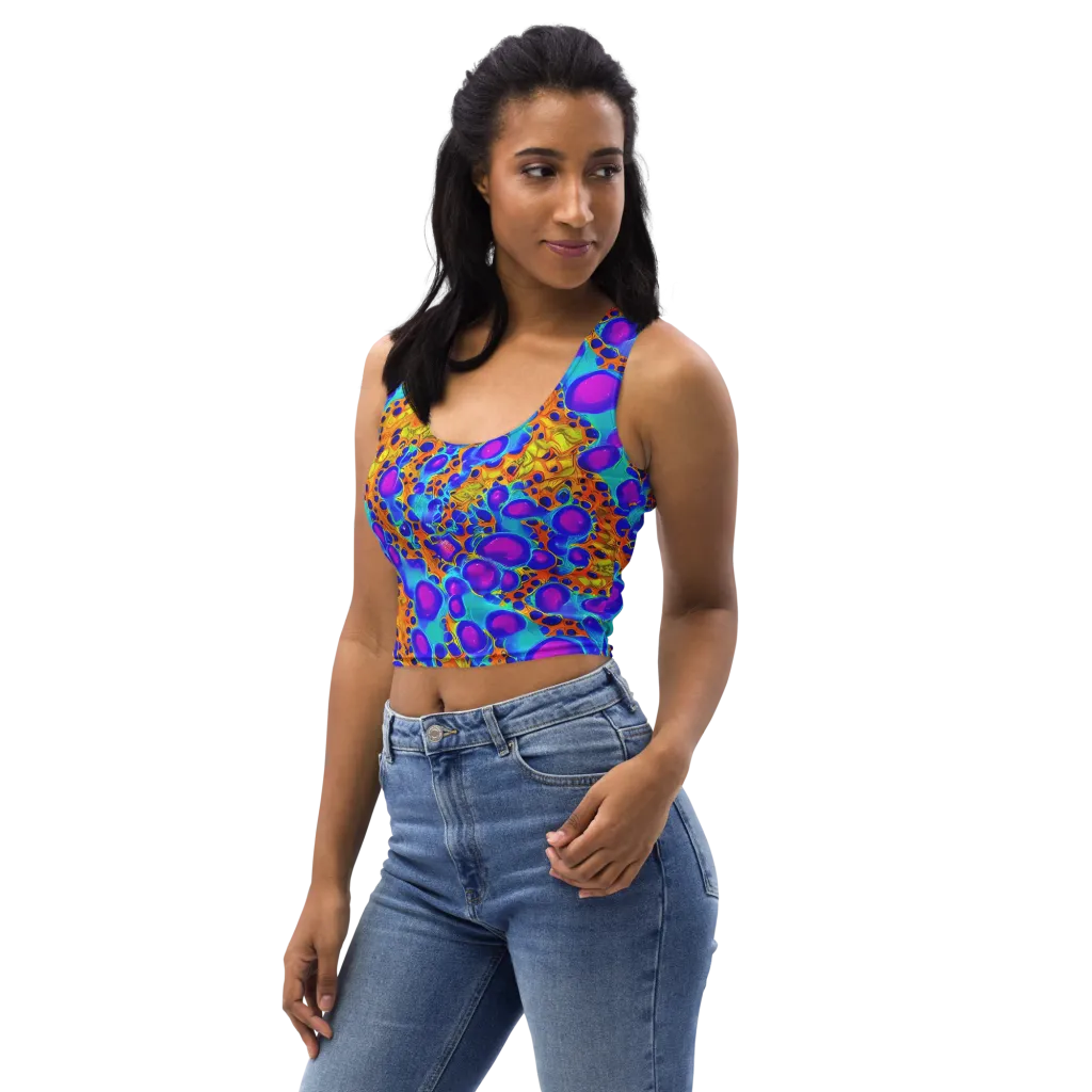 Bubble Reactor on Crop Top — Left Front